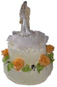 Dvouposchoov svatebn dort